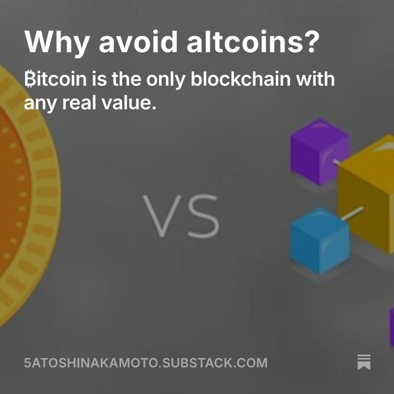 Article: Why avoid altcoins?